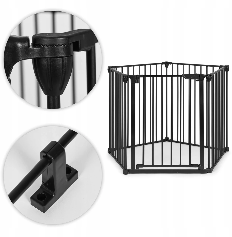 Apsauginė tvorelė, 60 cm, metalinė, juoda, ECOTOYS