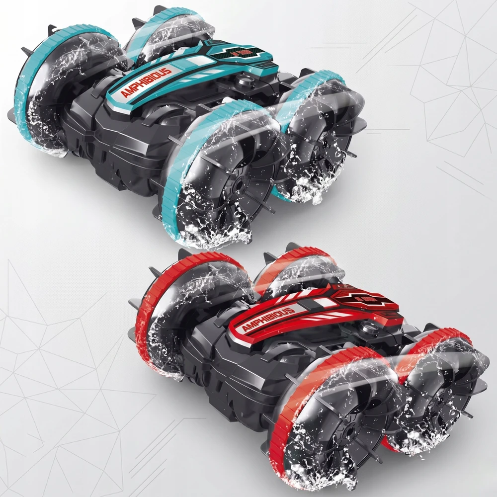 EDAXE NUOTOLINIO PULTO VALDOMAS RC AUTOMOBILIS SU GESTAIS AMPHIBIA 2 NUOTOLINIO PULTAS 4x4 360° plūduriuojantis
