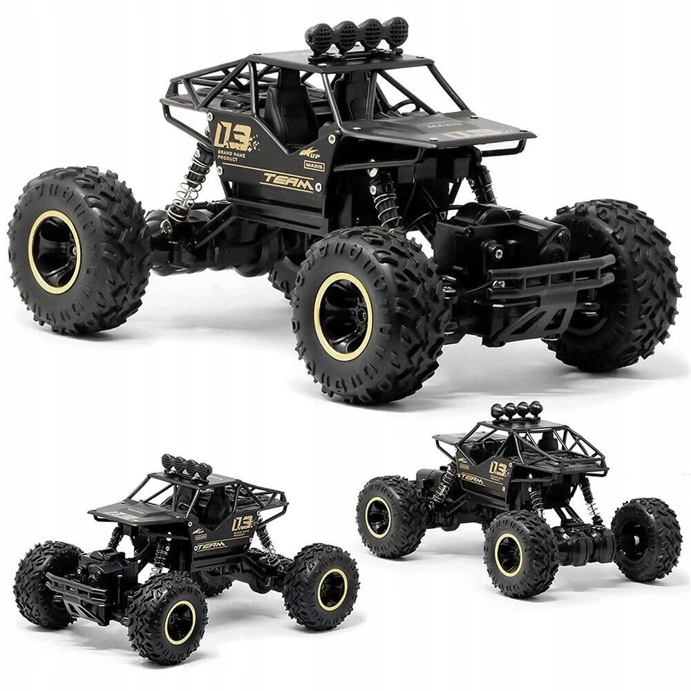 EDAXE RC AUTOMOBILIS DIDELIS RC AUTOMOBILIS VISURĖS METALAS 4X4 + 2 AKUMULIATORIAI