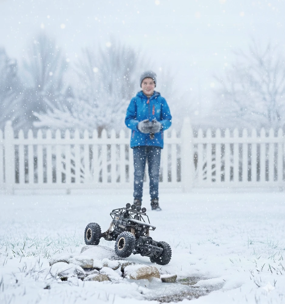 EDAXE RC AUTOMOBILIS DIDELIS RC AUTOMOBILIS VISURĖS METALAS 4X4 + 2 AKUMULIATORIAI