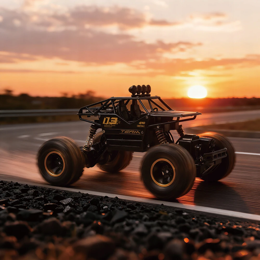 EDAXE RC AUTOMOBILIS DIDELIS RC AUTOMOBILIS VISURĖS METALAS 4X4 + 2 AKUMULIATORIAI