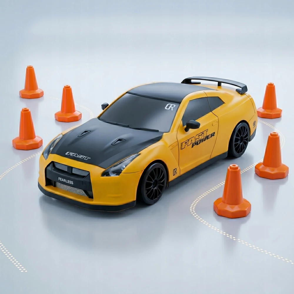 Edaxe RC AUTOMOBILIŲ NUOTOLINIO KONTROLĖ DRIFFT CAR 4x4 + KŪGINIAI 8xPAdangos