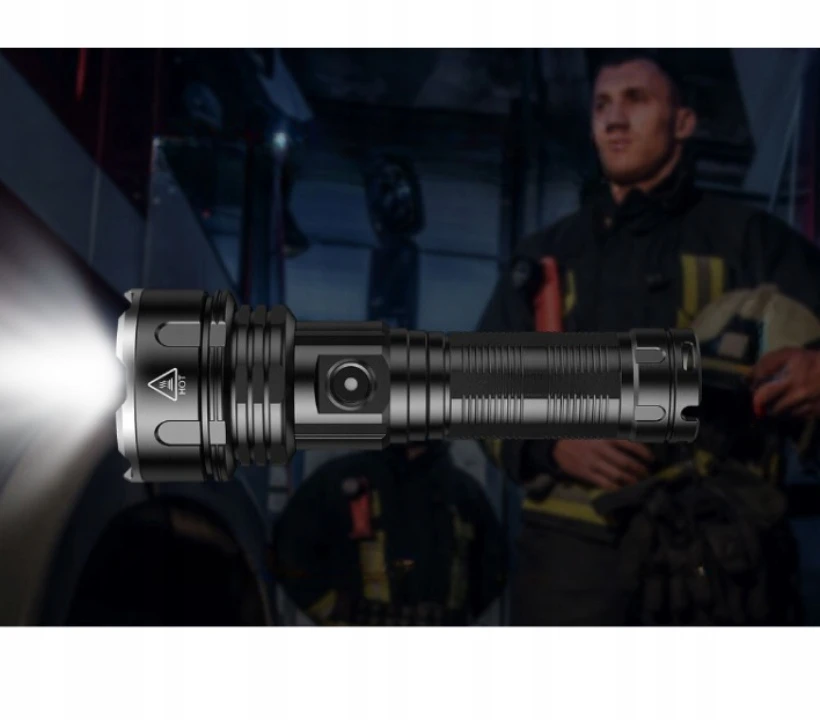Eddcom GALINGAS LED TAKTINIS BLYKŠČIUS XHP90 ZOOM MILITARY CREE PAKRAKOMA PAIEŠKA