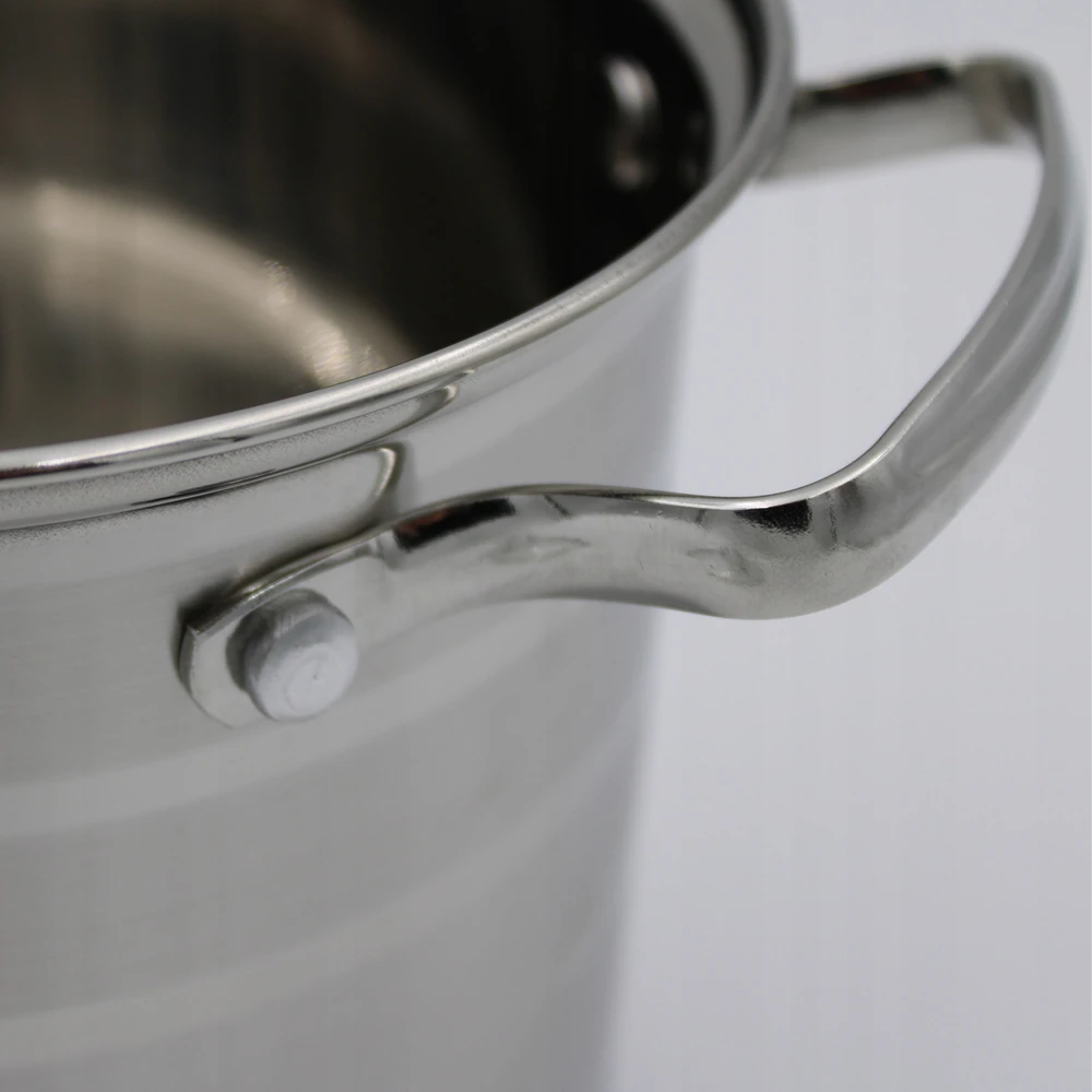 Edenberg AUKŠTAS puodas su dangteliu 3,0 l NERŪDIJANČIO PLIENO 16x15 cm INDUKCINĖ INDUKCINĖ INDUKCIJA