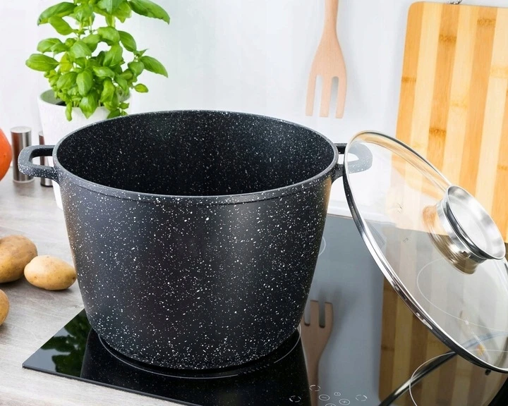 Edenberg DIDELIS GRANITINIS PUODAS SU DANGIU, 14L, dujų indukcija