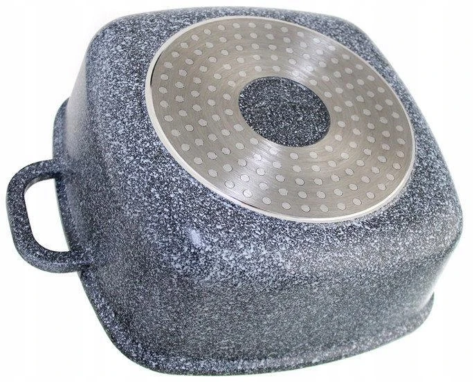 Edenberg DIDELIS MARMURINIS PUODAS 28cm 6,5L Kvadratinė karščiui atspari keraminė danga