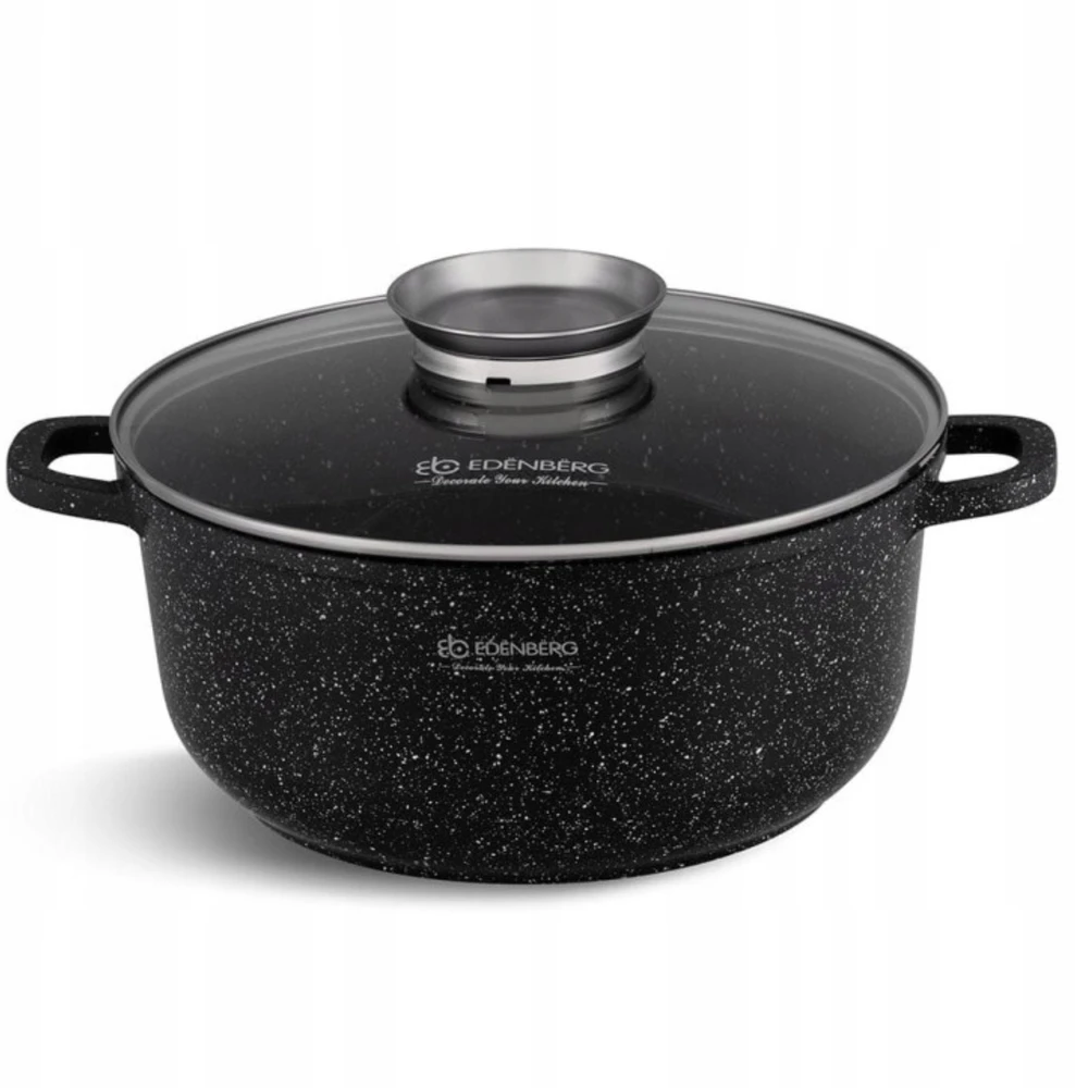 Edenberg DIDELIS MARMURINIS PUODAS, NEPRIKLANTAS PUODAS, 40cm 18,5L
