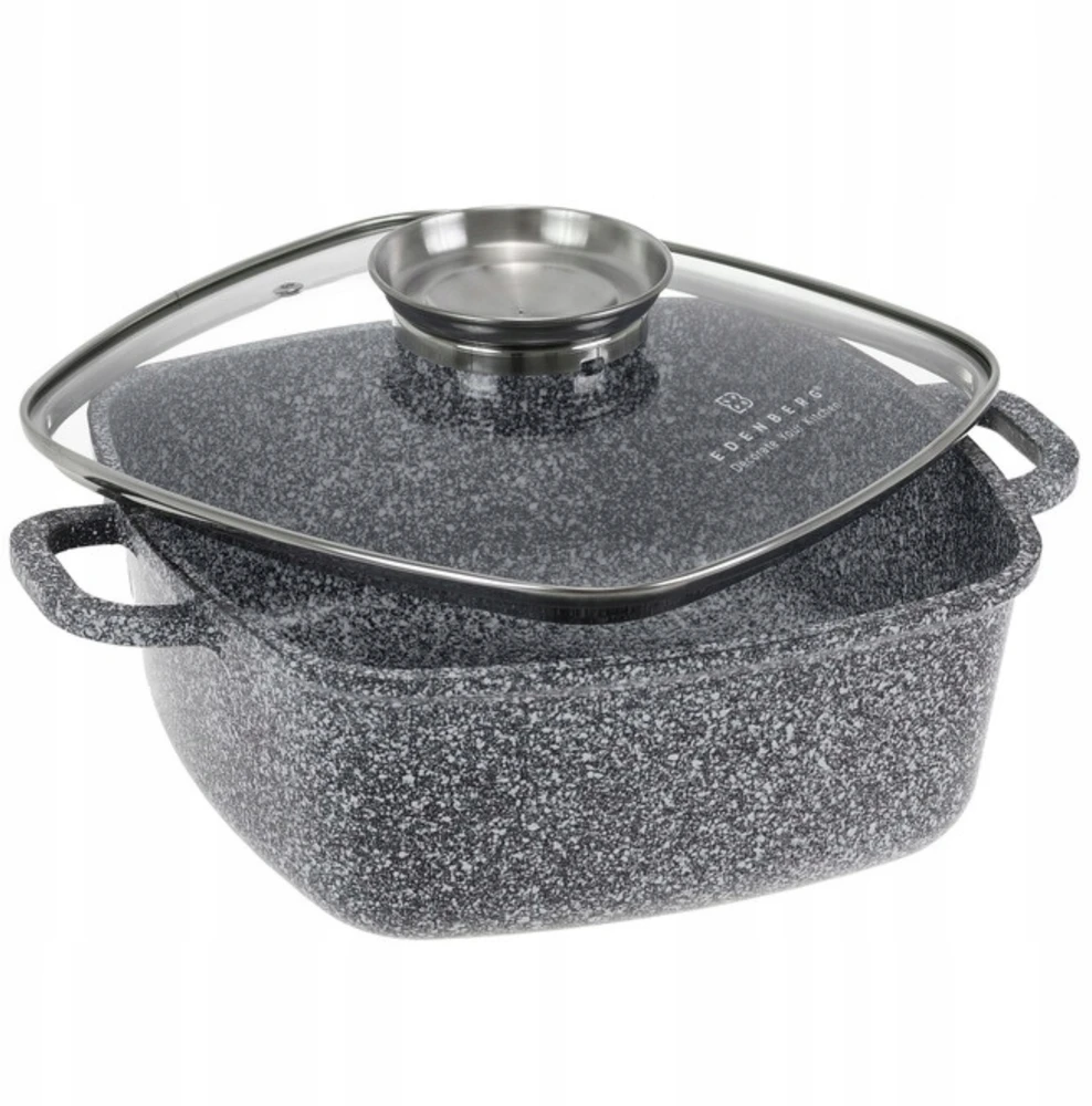 Edenberg KEPOTINIS 24cm 4,4L Kvadratinis PUODAS NELIPAUS keptuvė