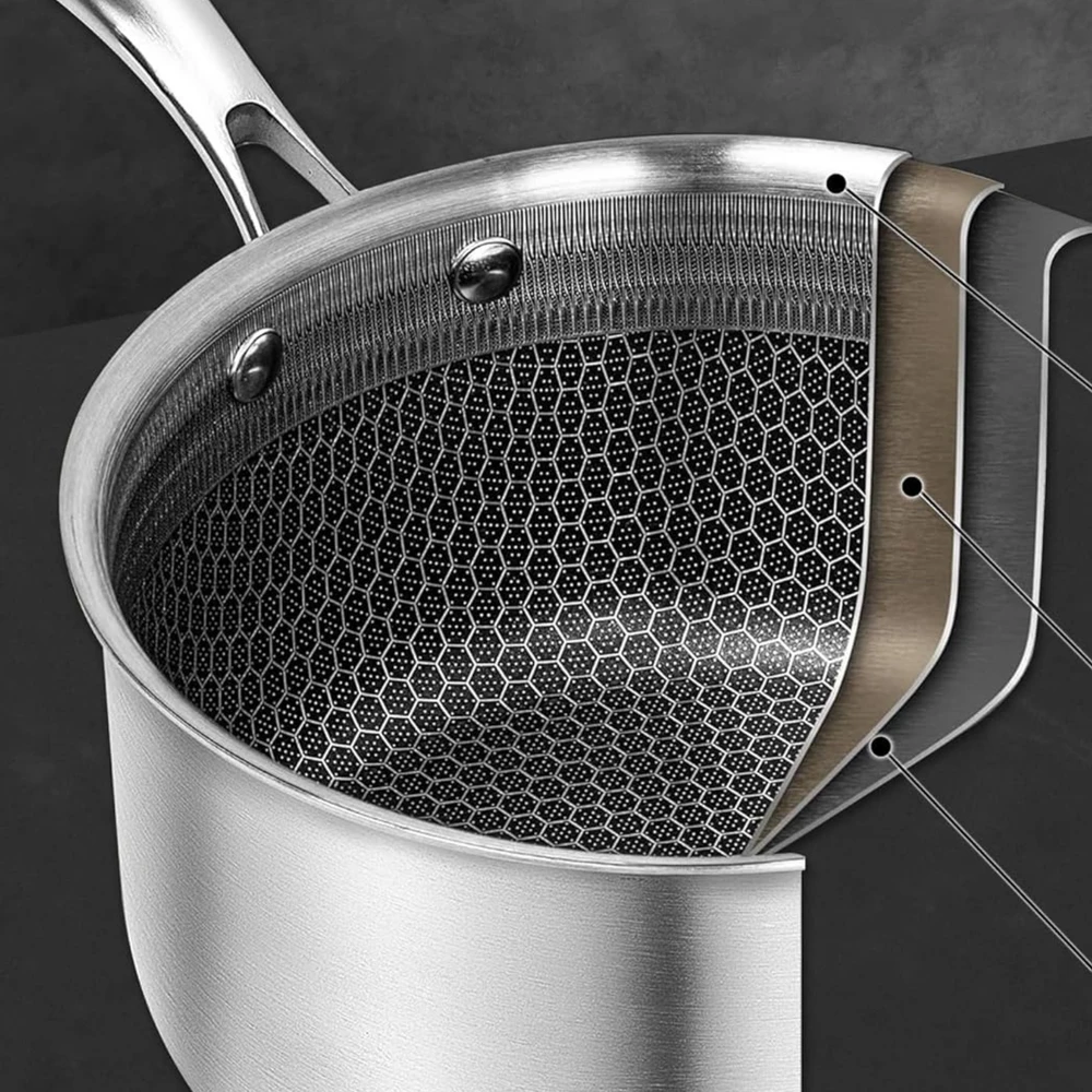 Edenberg KIETAS Puodas SU dangteliu 18 cm 2,0 l NELIMPANČIO INDUKCIO