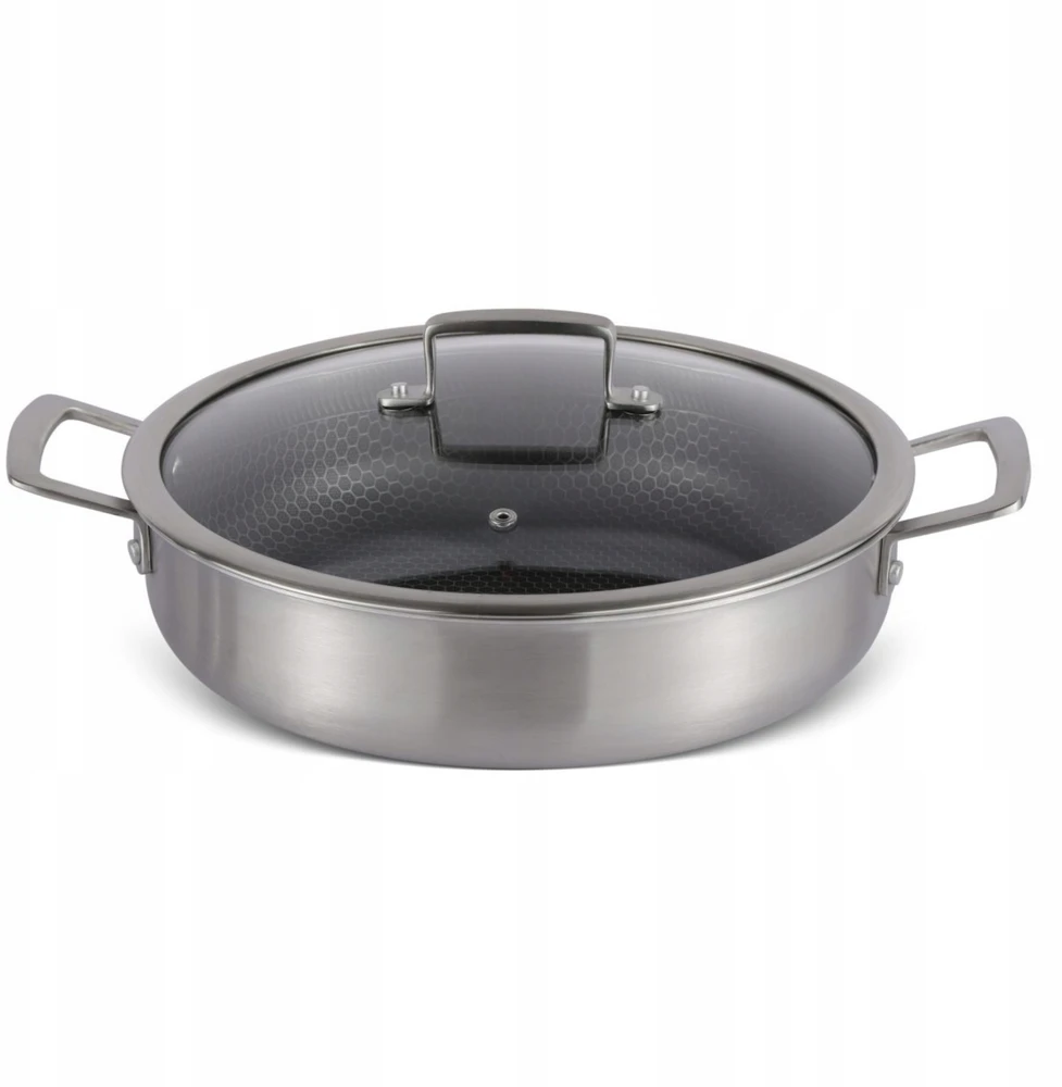 Edenberg LĖŠTĖS Puodas su dangteliu HONEY COMB NONLIPE INDUKCIJA 24cm 2,8L