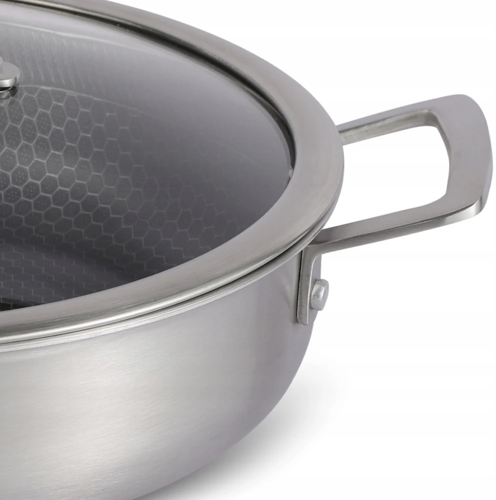 Edenberg LĖŠTĖS Puodas su dangteliu HONEY COMB NONLIPE INDUKCIJA 24cm 2,8L