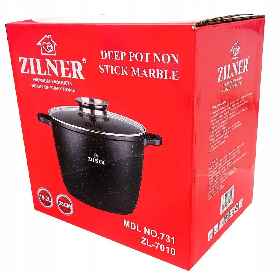 Edenberg Marmurinis puodas 10L / 28cm aukščio zilner Zl-7010