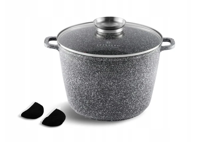 Edenberg Marmurinis puodas 4L 20cm Gilus puodas su dangteliu AROMA RANKENĖLĖ DUJŲ INDUKCIJA