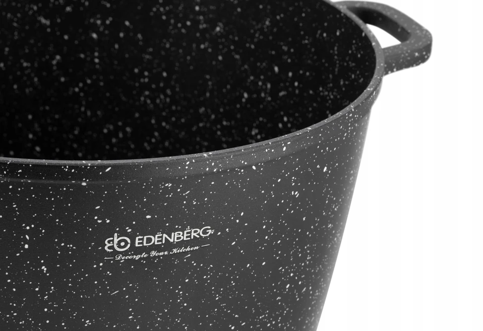 Edenberg Puodas aukštas su dangteliu 4 l marmuro danga 20 cm indukcinės dujos