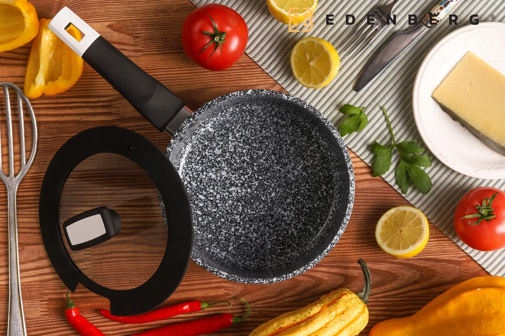 Edenberg Puodas Puodas su NELIPAČIA GRANITINĖ DANGA 18cm / 2 l