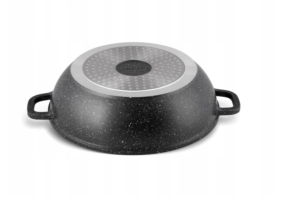 Edenberg Puodas Žemas 3,3 l marmuro aromato rankenėlė 28 cm žema wok keptuvė