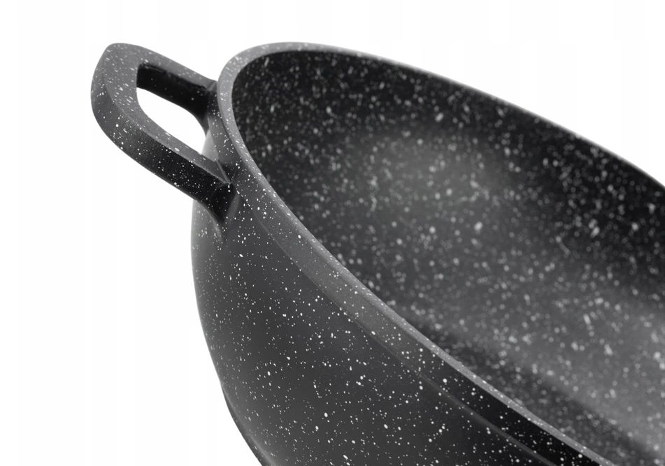 Edenberg Puodas Žemas 3,3 l marmuro aromato rankenėlė 28 cm žema wok keptuvė