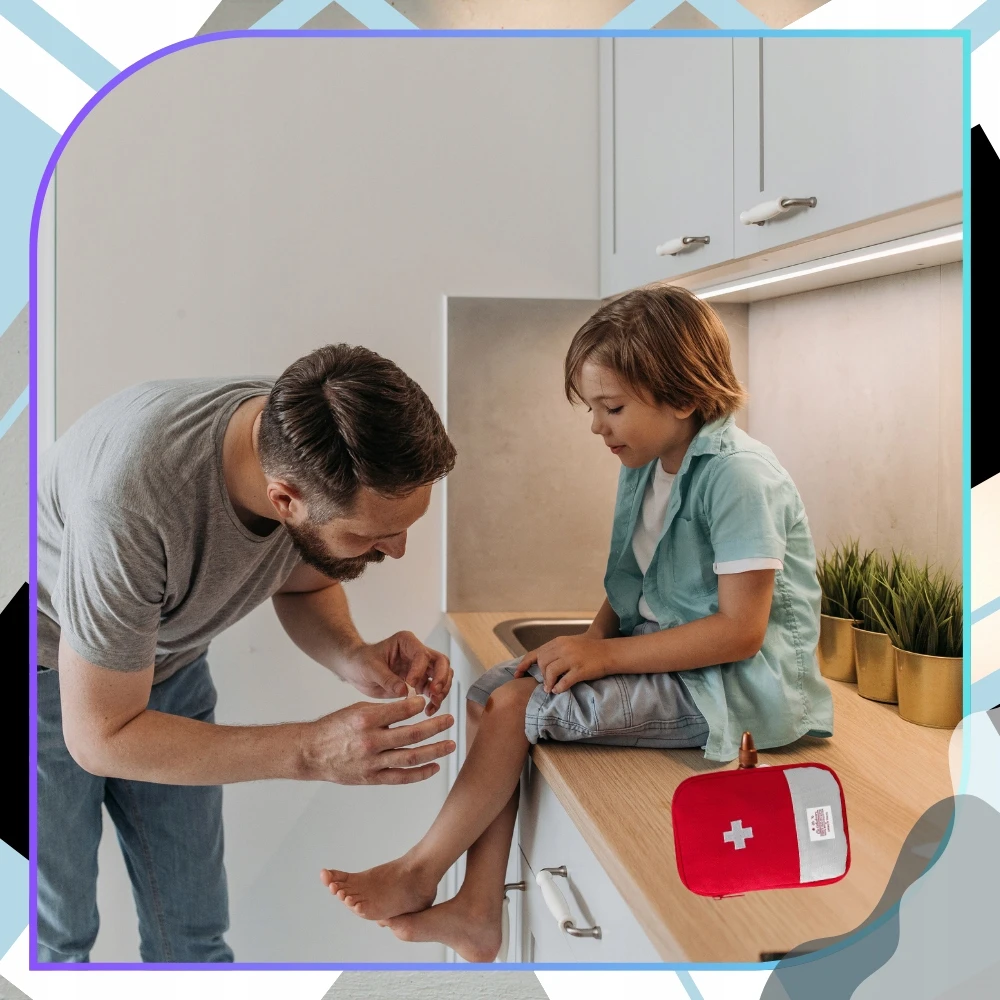 EdiBazzar Medicinos laikiklis vaistams Mini pirmosios pagalbos rinkinys Raudonas talpus tablečių paketėlis