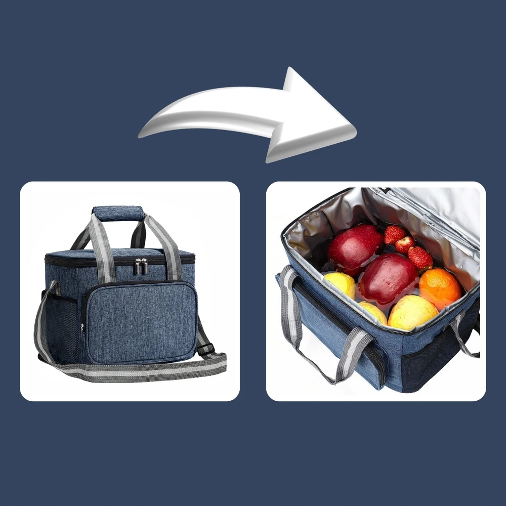 Edibazzar Termokrepšys Lunch box, mėlynas