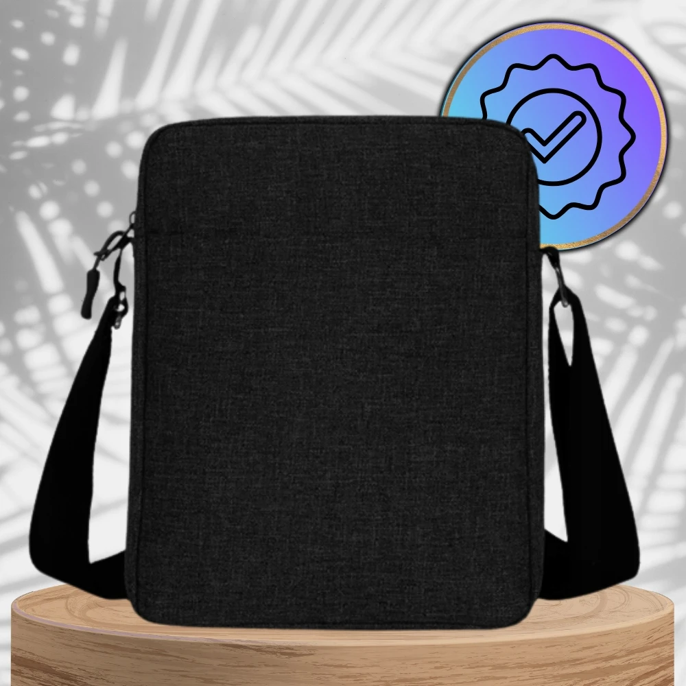 Edibazzar Vyriškas krepšys Crossbody Bag Kišenė Tvirta juoda sportinė