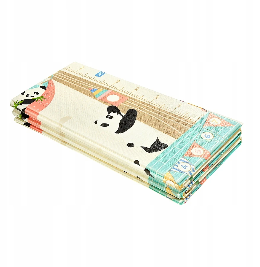 EDUCATIONAL dvipusis putplasčio kilimėlis 180x120 cm įvairiaspalvis PANDA bestMATE