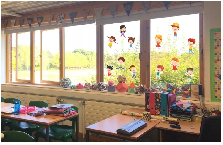 Eduidea Langų dekoracijos VAIKAMS (dvipusės, 12 vnt.)