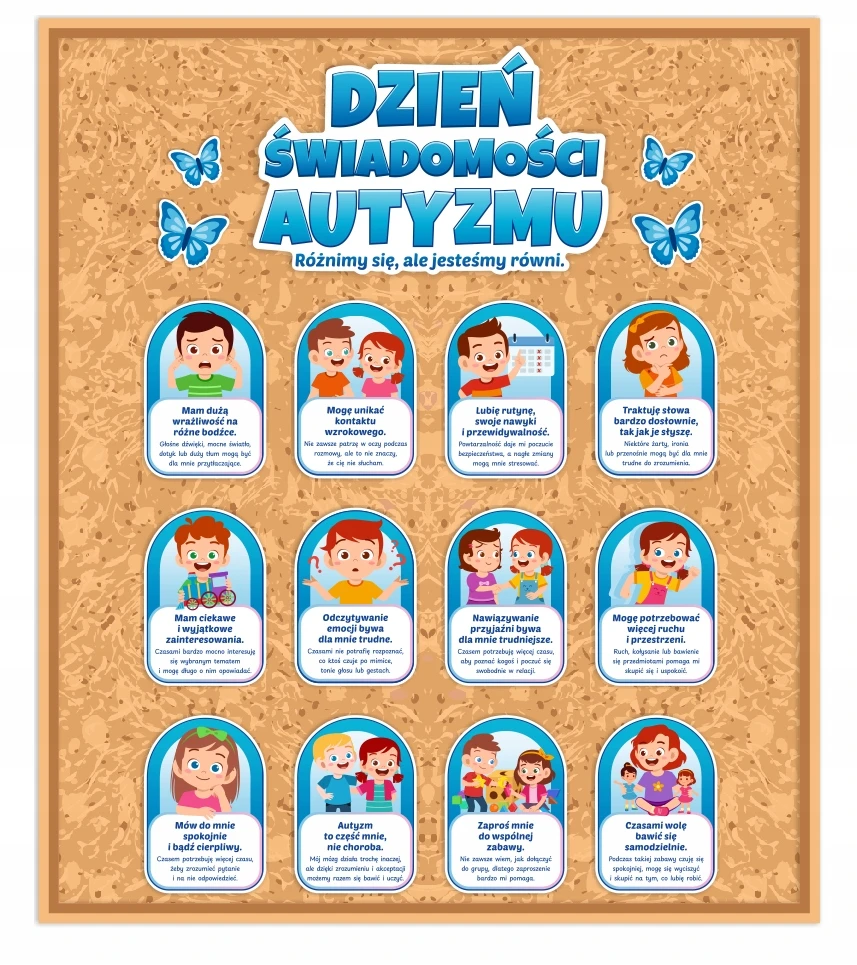 Eduidea Lankstinuko puošmena mokyklos darželis AUTISM Autizmo supratimo diena