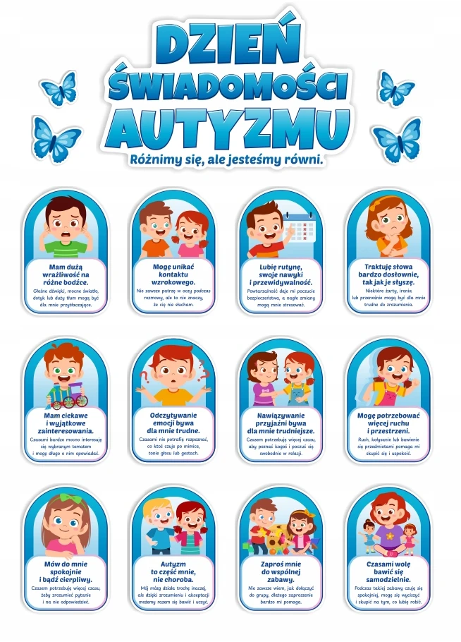 Eduidea Lankstinuko puošmena mokyklos darželis AUTISM Autizmo supratimo diena