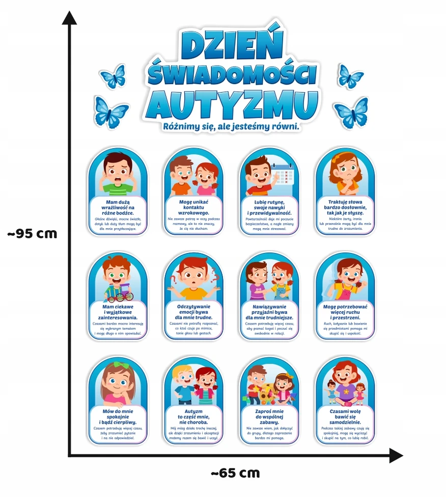 Eduidea Lankstinuko puošmena mokyklos darželis AUTISM Autizmo supratimo diena