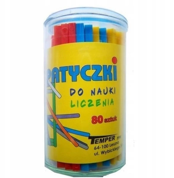 Edukacinis žaislas Skaičiavimo lazdelės Temper, 80 d.