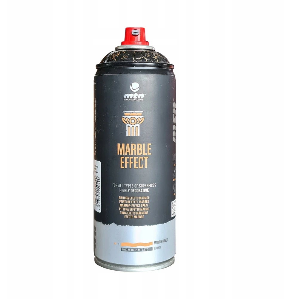 EFEKT MARMURU Baltas purškiklis 400 ml Dekoracinis lakas MARBLE EFFECT mtn Pro