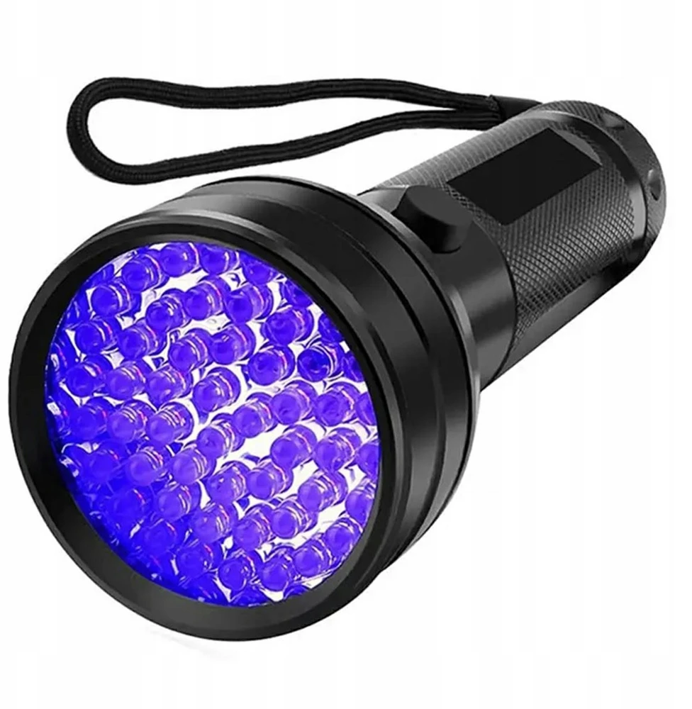 Efox TAKTINIS BLYKTINĖS ŽIBINTAS UV 51 LED, NAUDOJANT GINTARŲ GYVŪNINIŲ Šlapimo DĖMIŲ BANKNOTUS 395 nm