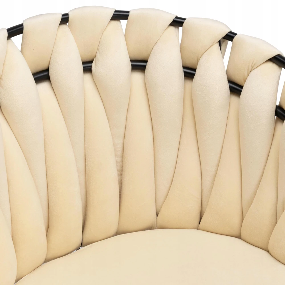 Ehokery Poland Pinta veliūro kėdė ASTON VELVET beige