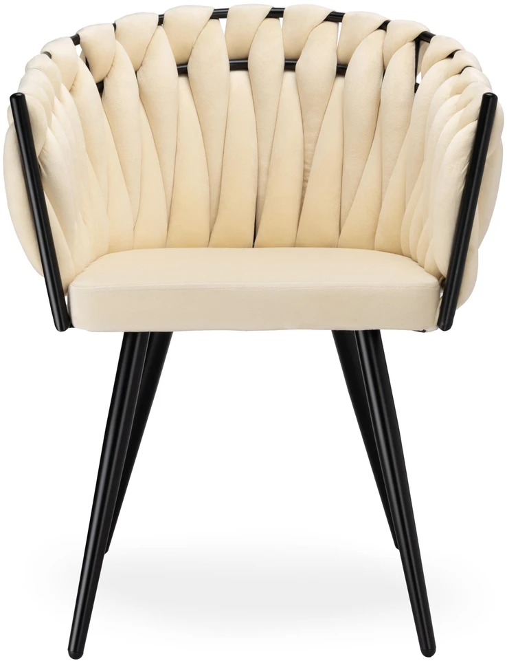 Ehokery Poland Pinta veliūro kėdė ASTON VELVET beige