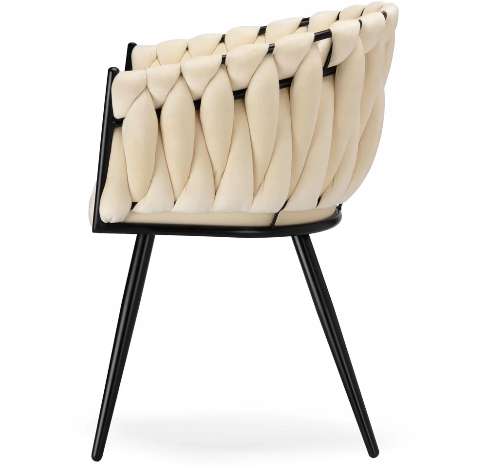 Ehokery Poland Pinta veliūro kėdė ASTON VELVET beige