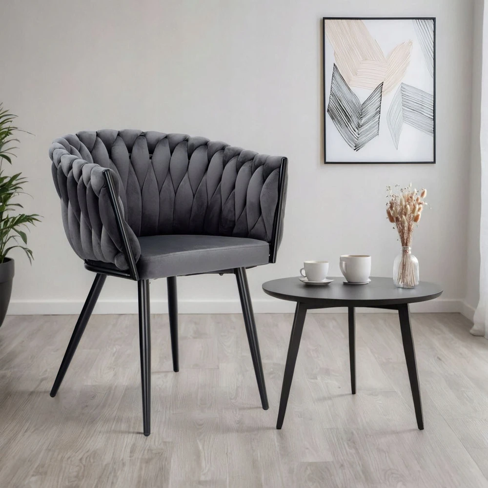 Ehokery COFTON Juodas VELVET GRAPHITE VELVET KĖDĖ SVETAINEI IR