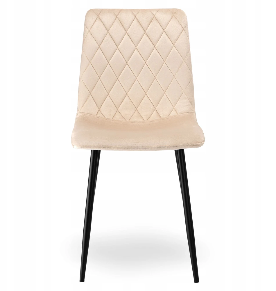 Ehokery DEXTER BEIGE BEIGE VELVET MINŠTA KĖDĖ VALGOMOJE SVETAINEI, MODERNA