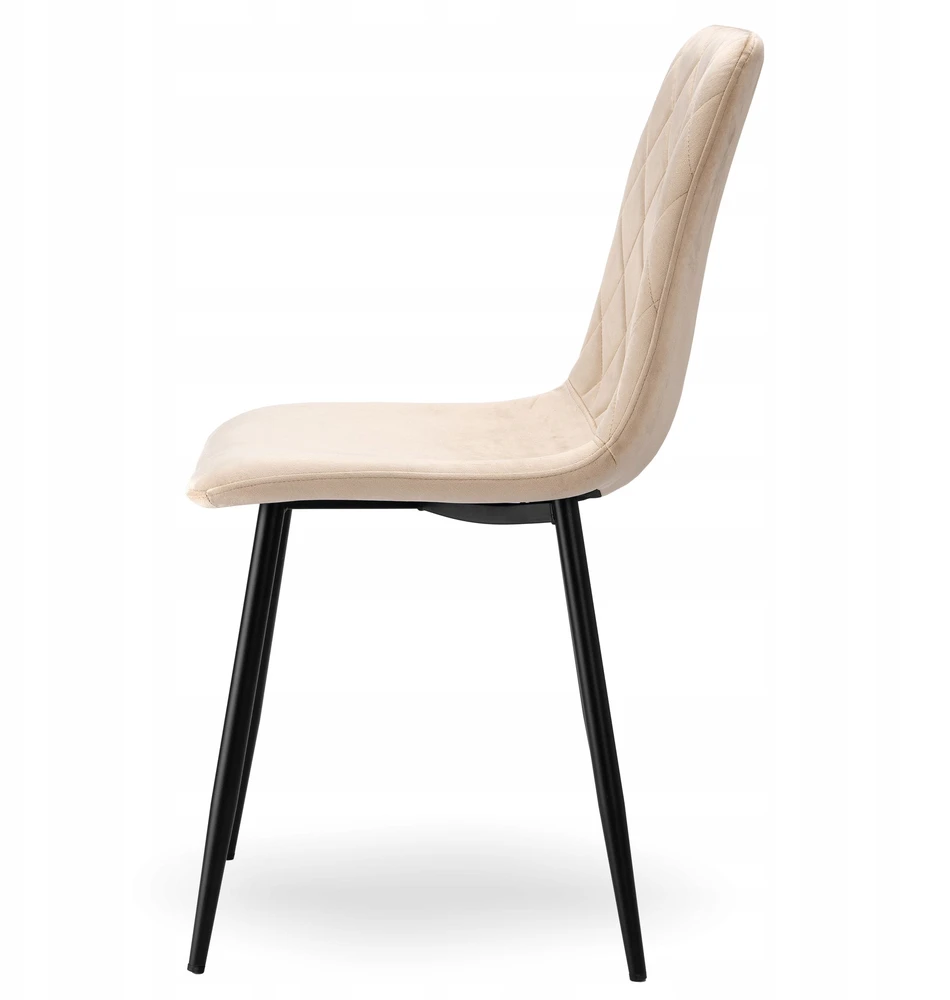 Ehokery DEXTER BEIGE BEIGE VELVET MINŠTA KĖDĖ VALGOMOJE SVETAINEI, MODERNA