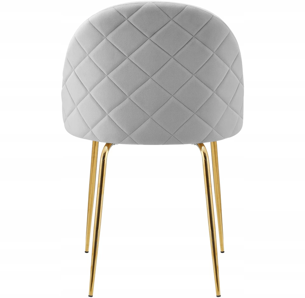 Ehokery FARGO GOLD VELVET GRAY AKOMINIO KĖDĖ VALGOMUI, MODERNI SVETAINE