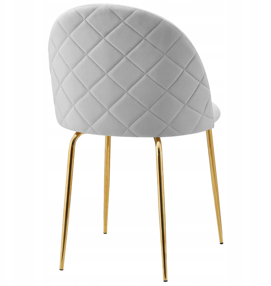 Ehokery FARGO GOLD VELVET GRAY AKOMINIO KĖDĖ VALGOMUI, MODERNI SVETAINE