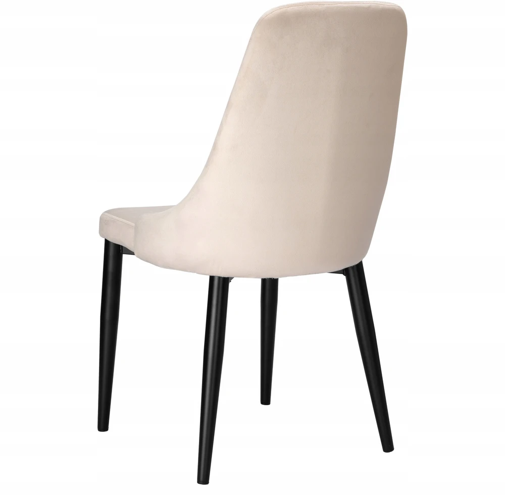 Ehokery LORIENT VELVET BEIGE VELVETINĖ KĖDĖ VALGOMUI, ELEGANTIŠKA SVETAINE