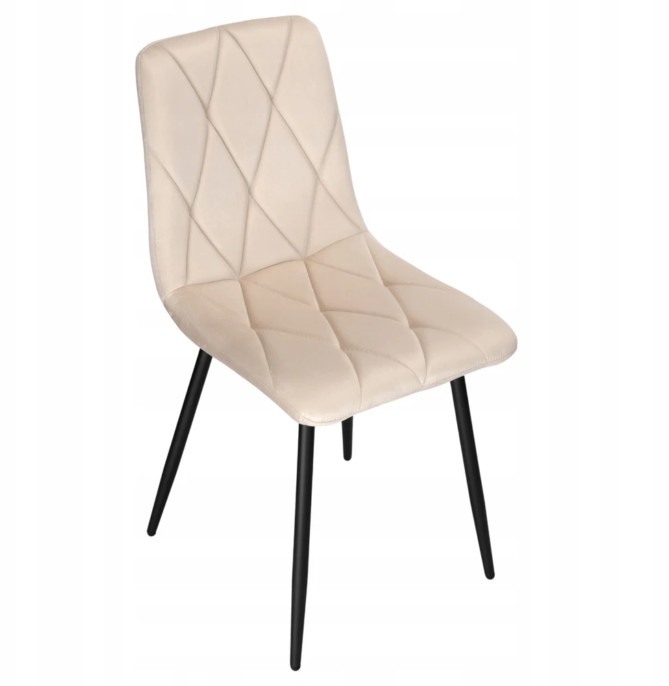 Ehokery MADISON VELVET, BEIGE, MINŠTA AKSOMINĖ KĖDĖ SVETAINEI VALGOMOSIAI