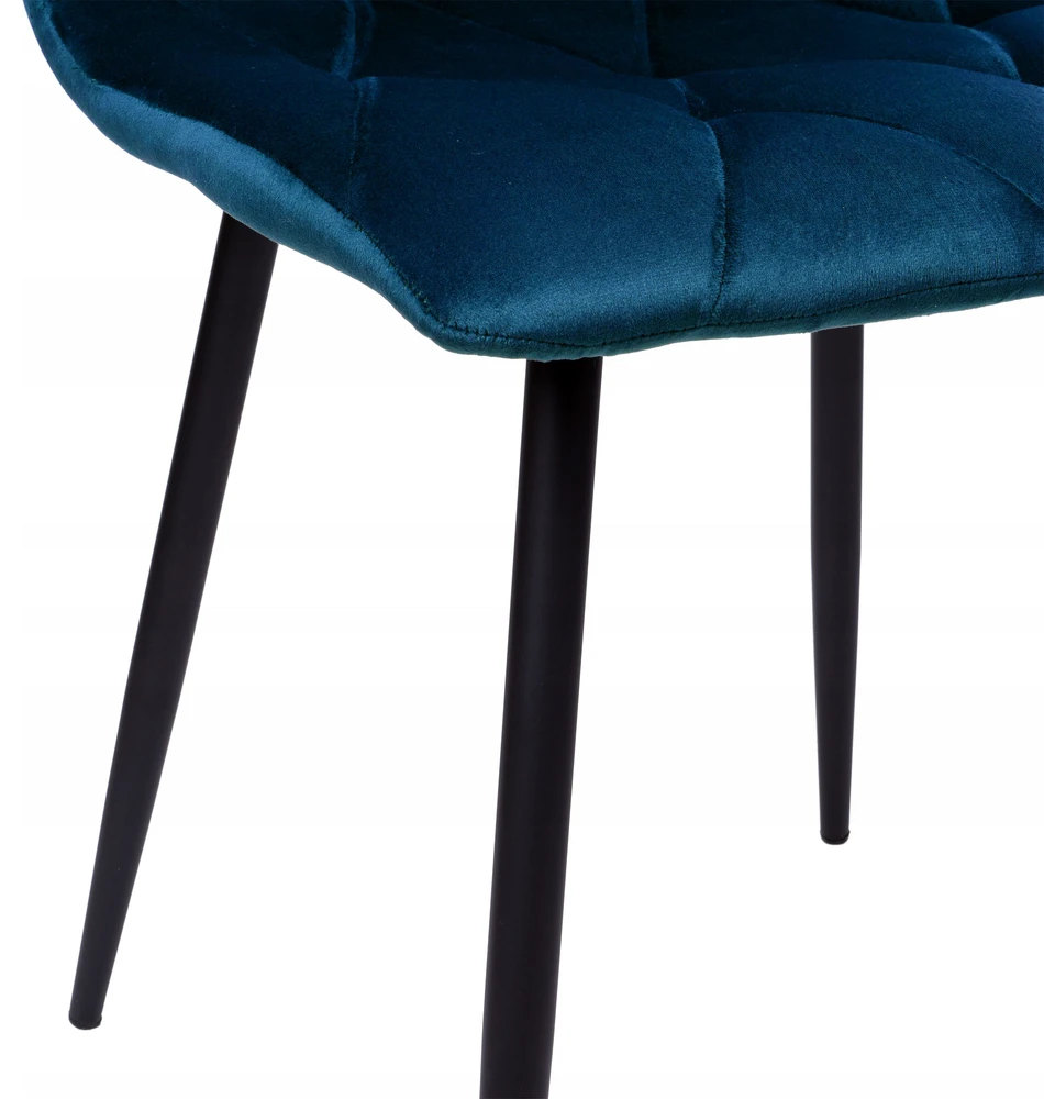Ehokery Minkšta, dygsniuota, moderni aksominė palėpės kėdė svetainės valgomajam