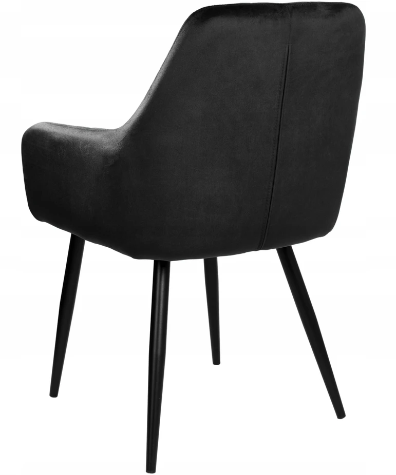 Ehokery Poland Velvetinė kėdė ATLANTA VELVET juoda