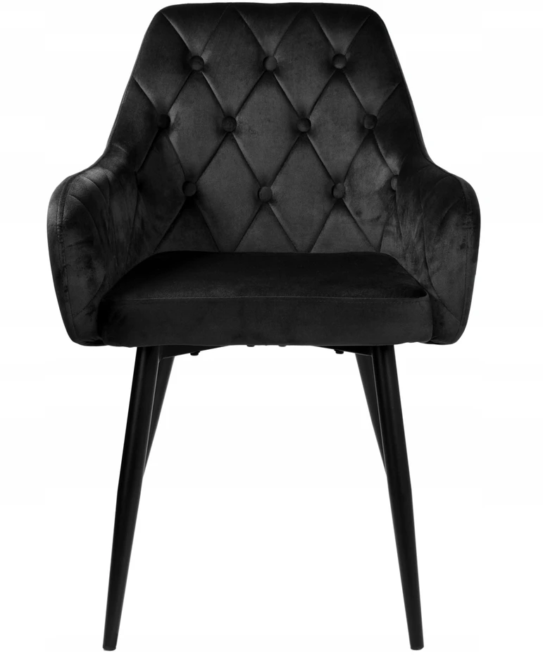 Ehokery Poland Velvetinė kėdė ATLANTA VELVET juoda