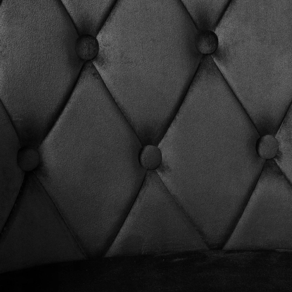 Ehokery Poland Velvetinė kėdė ATLANTA VELVET juoda