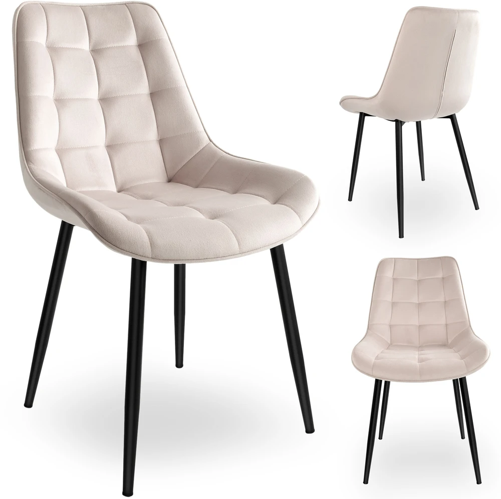 Ehokery Poland NORMAN Velvet kėdė beige