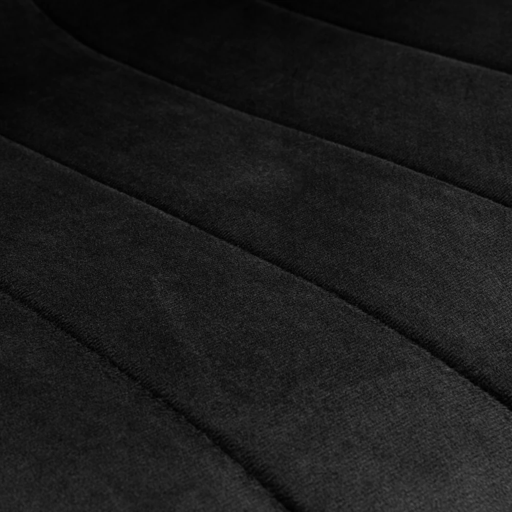 Ehokery Poland FRESNO VELVET minkšta kėdė juodas aksomas