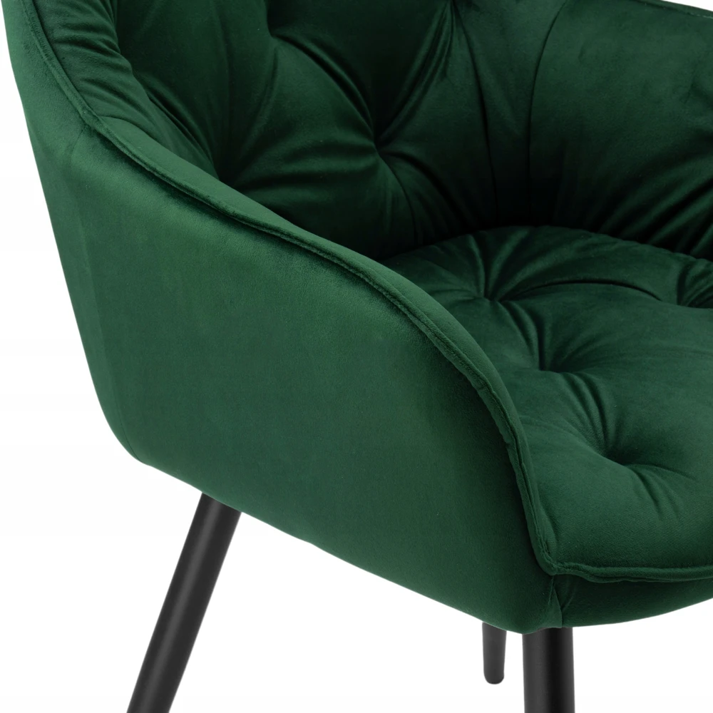 Ehokery MINŠTA VELVETINĖ KĖDĖ MODERN LOFT Žalias BUTELĖ ŽALIA