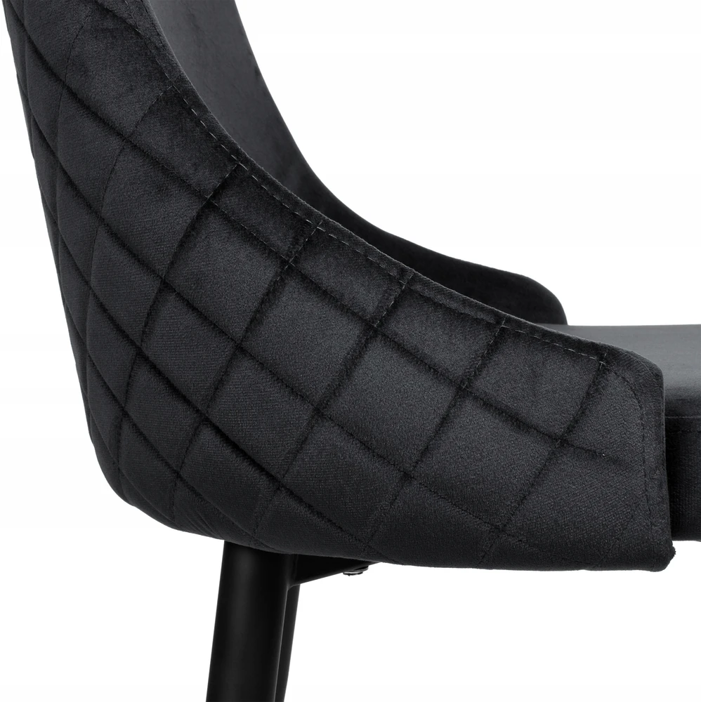 Ehokery Poland "Vermont Velvet" minkšta kėdė juoda